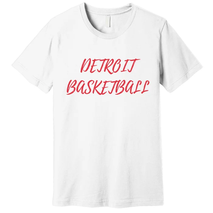 Detroit Basketball Premium T-Shirt