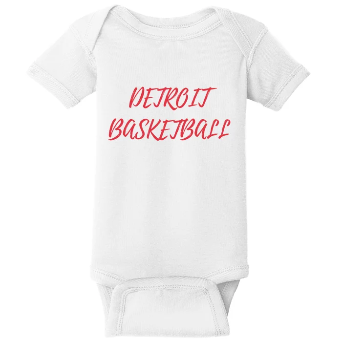 Detroit Basketball Baby Bodysuit