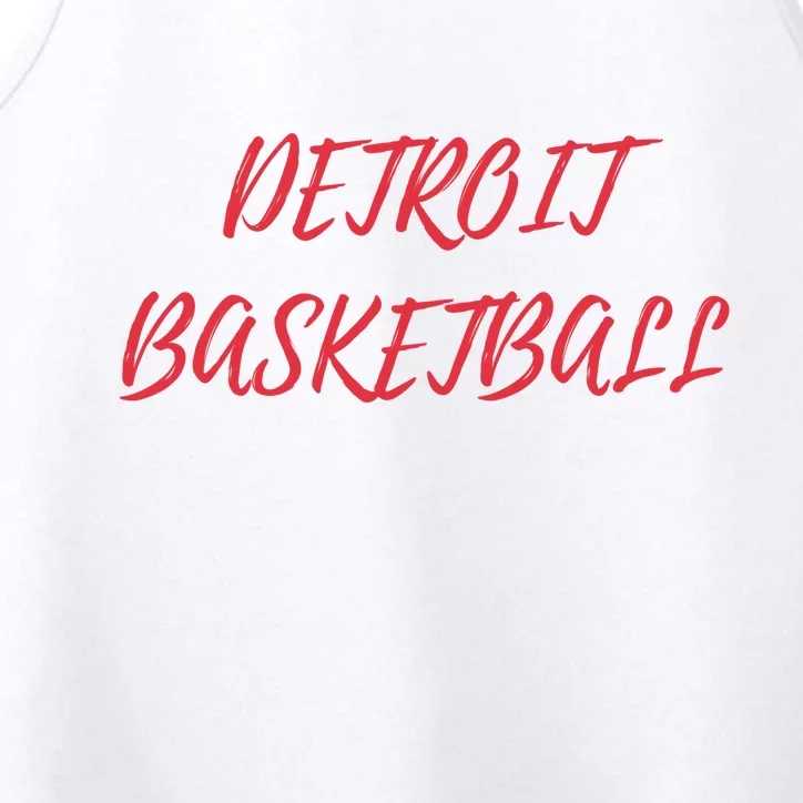 Detroit Basketball Performance Tank