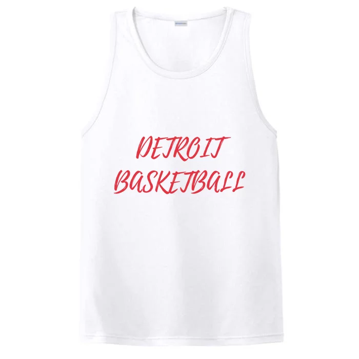 Detroit Basketball Performance Tank