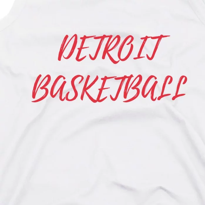 Detroit Basketball Tank Top