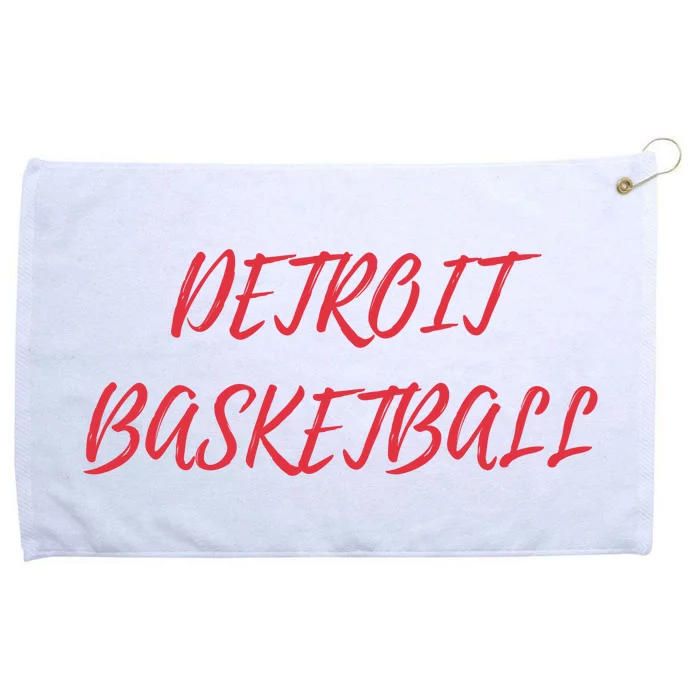 Detroit Basketball Grommeted Golf Towel