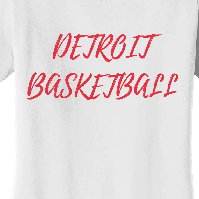 Detroit Basketball Women's T-Shirt