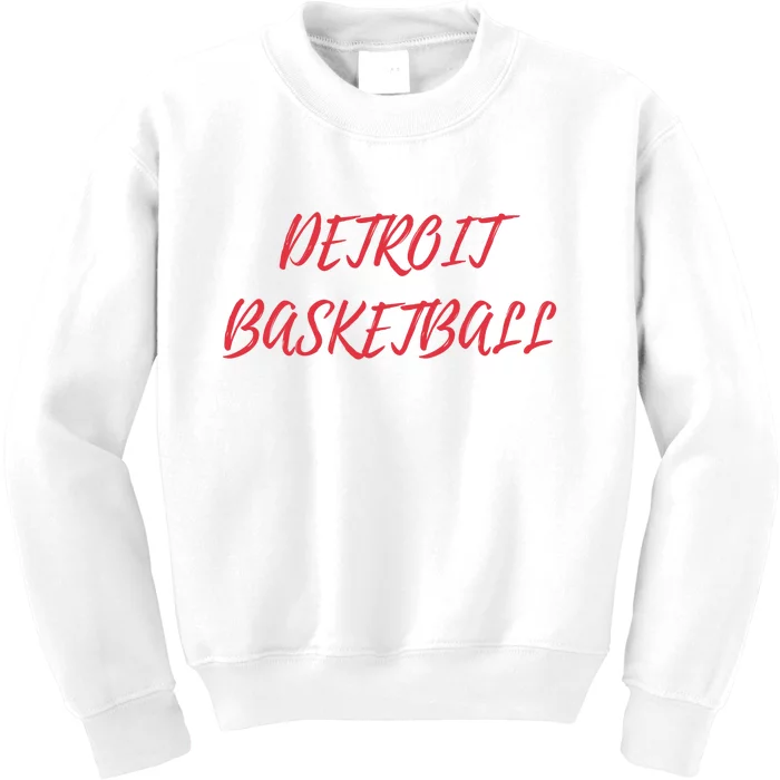 Detroit Basketball Kids Sweatshirt