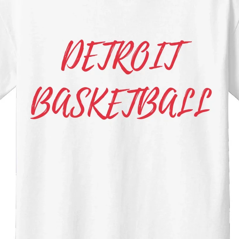 Detroit Basketball Kids T-Shirt