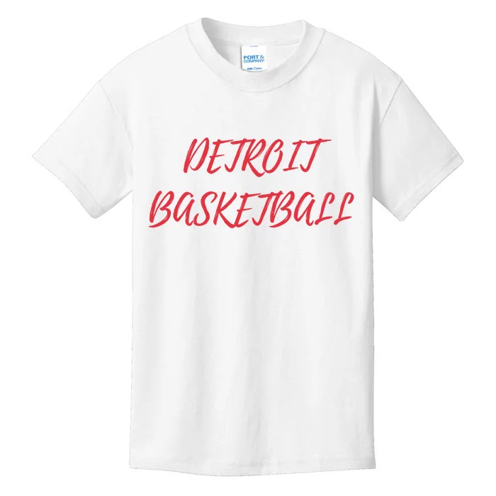 Detroit Basketball Kids T-Shirt