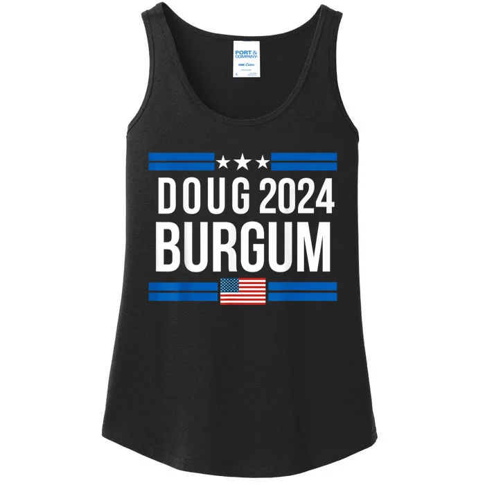 Doug Burgum American Flage 2024 Ladies Essential Tank