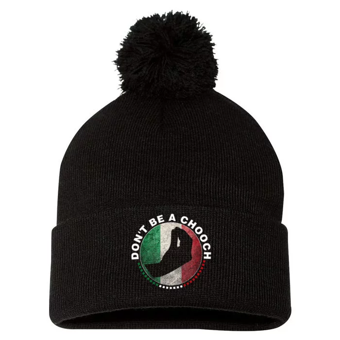 Dont Be A Chooch Italian Dont Be A Chooch Pom Pom 12in Knit Beanie