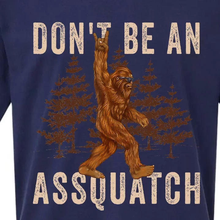 DonT Be An Assquatch Outdoor Sasquatch Funny Bigfoot Sueded Cloud Jersey T-Shirt