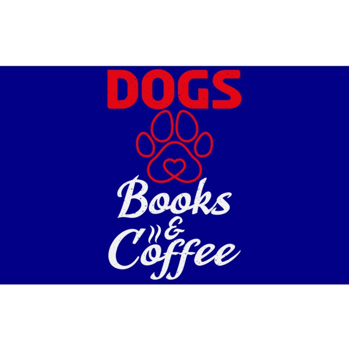 Dogs Books And Coffee Gift Book Reading Lover Dogs Coffee Gift Bumper Sticker