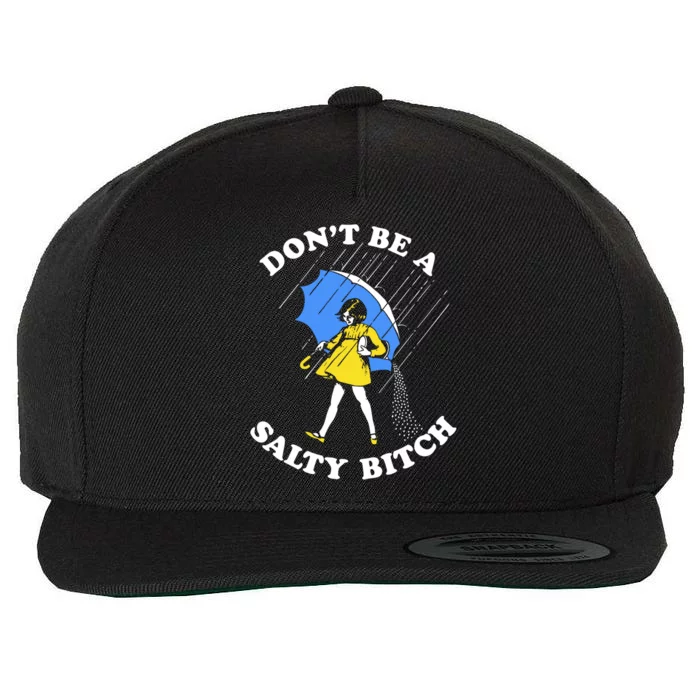 Dont Be A Salty Bitch Funny Wool Snapback Cap