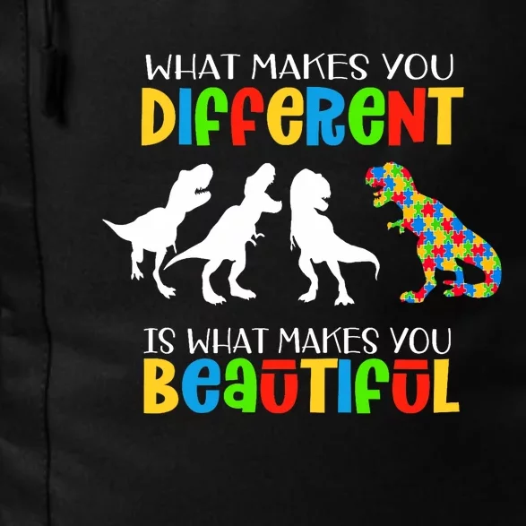 Different Beautiful Autism Awareness Puzzle Piece T Rex Daily Commute Backpack