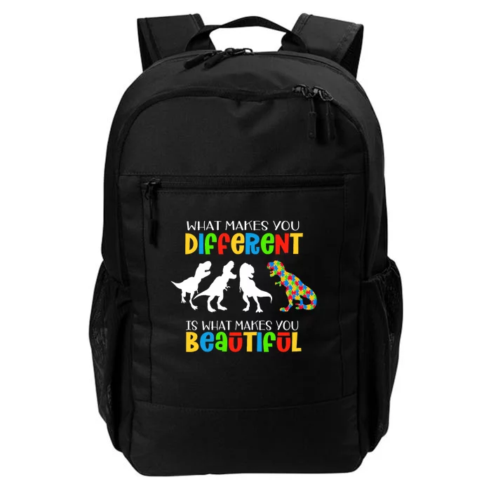 Different Beautiful Autism Awareness Puzzle Piece T Rex Daily Commute Backpack