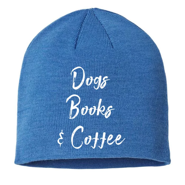 Dogs Books And Coffee Gift 8 1/2in Sustainable Knit Beanie