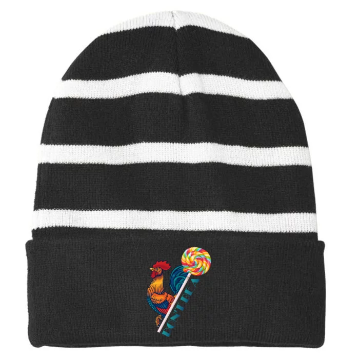 DonT Be A Cock Sucker YAll Cock Sucker Joke Gag Saying Striped Beanie with Solid Band