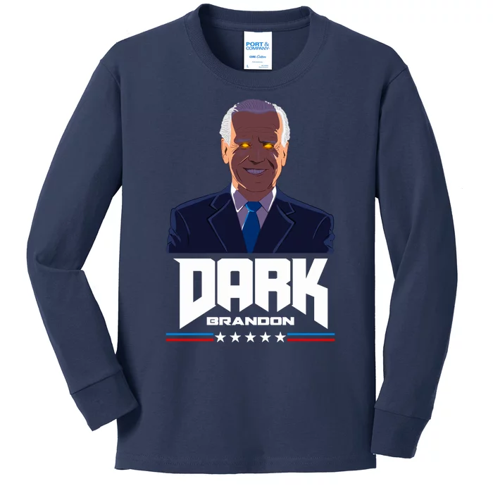 Dark Brandon Anti Joe Biden Kids Long Sleeve Shirt