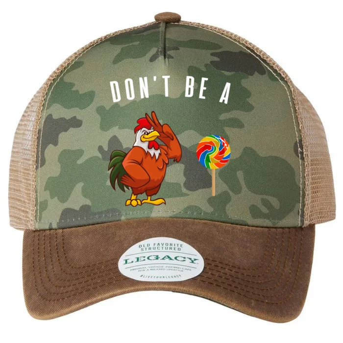 DonT Be A Sucker Funny Rooster Cock Gift Legacy Tie Dye Trucker Hat