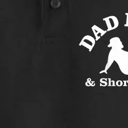 Dad Bods And Short Rods Funny Man Fishing Lovers Dry Zone Grid Performance Polo