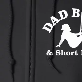 Dad Bods And Short Rods Funny Man Fishing Lovers Full Zip Hoodie