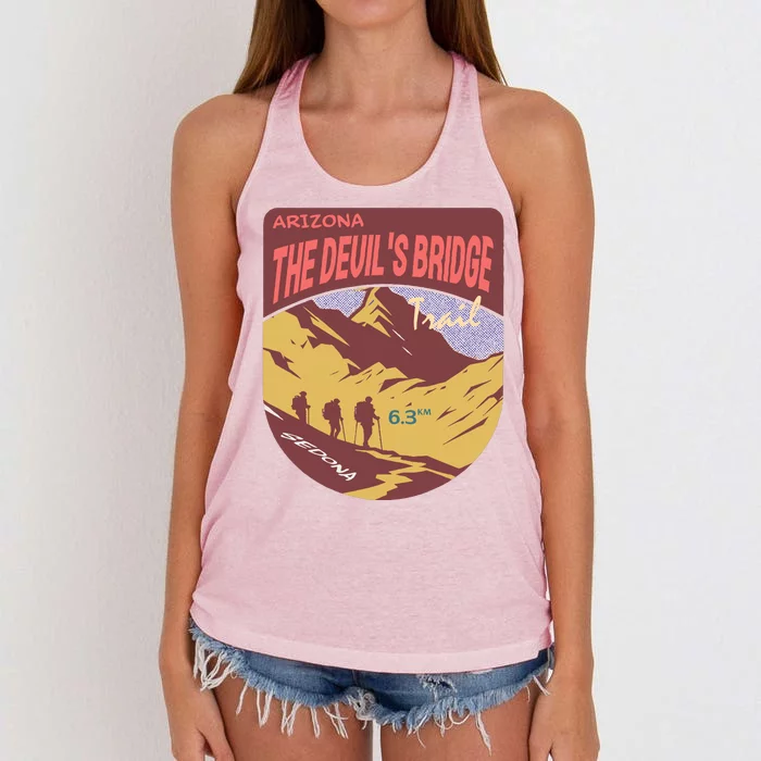 Devils Bridge Arizona Women's Knotted Racerback Tank