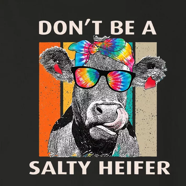 Don't Be A Salty Heifer Cow Whisperer Cow Farming Farm Toddler Long Sleeve Shirt