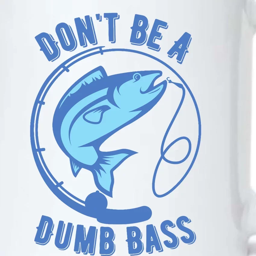 DonT Be A Dumb Bass Fishing Googan Fisherman Loves To Fish Black Color Changing Mug