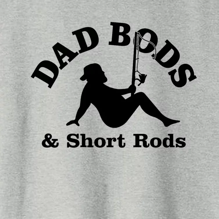 Dad Bods And Short Rods Funny Man Fishing Lovers Women's Crop Top Tee