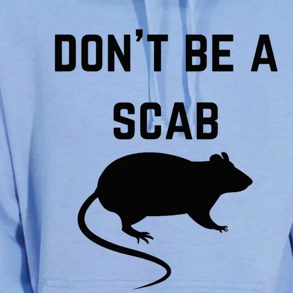 DonT Be A Scab With A Rat Pro Union Rights Unisex Surf Hoodie