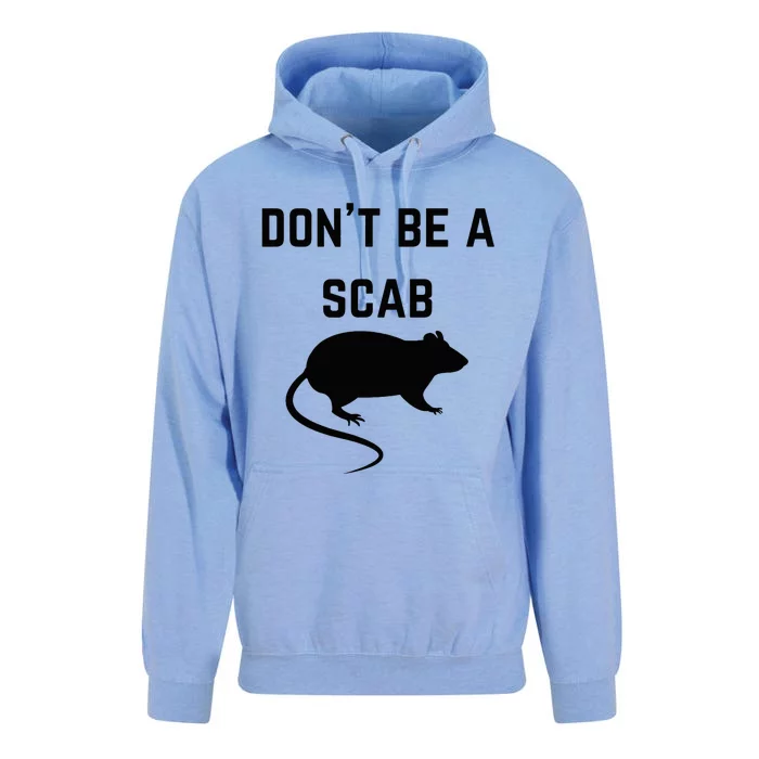 DonT Be A Scab With A Rat Pro Union Rights Unisex Surf Hoodie