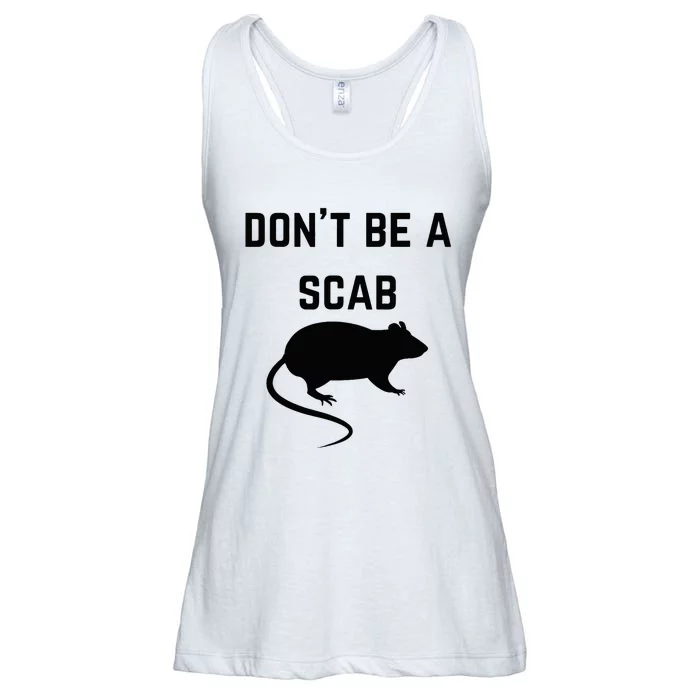 DonT Be A Scab With A Rat Pro Union Rights Ladies Essential Flowy Tank