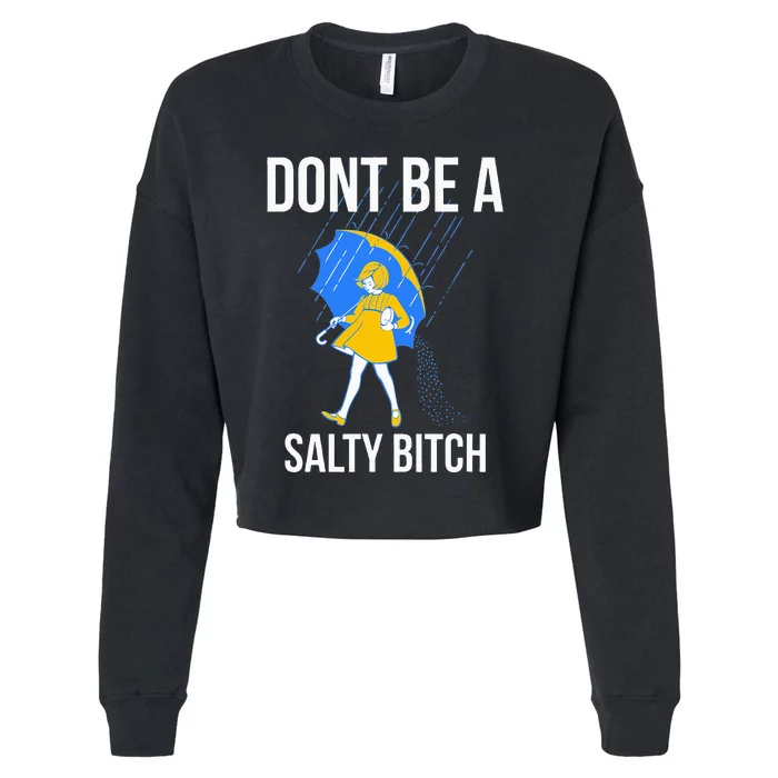 Dont Be A Salty Cropped Pullover Crew