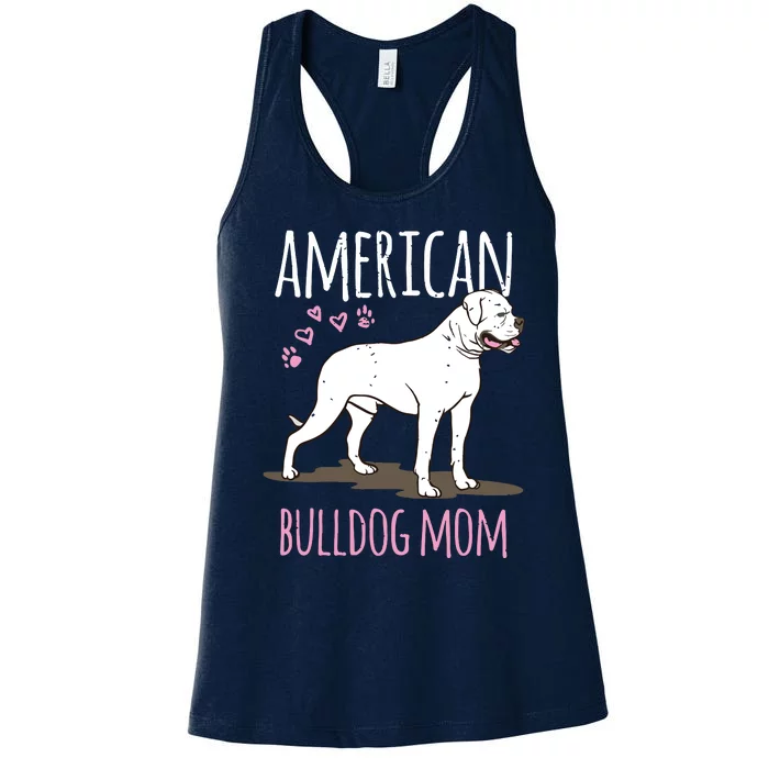 Dog Breed American Bulldog Mama Bulldog Women's Racerback Tank