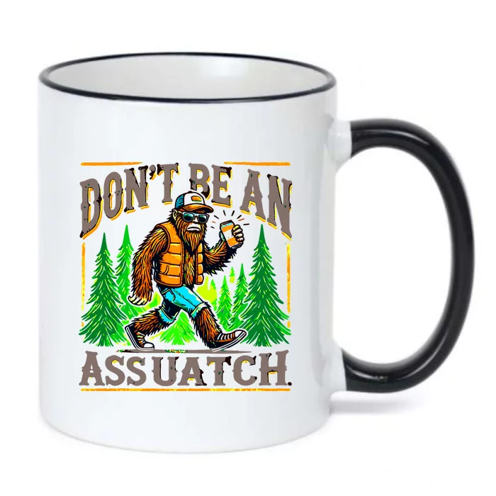 Dont Be An Assquatch Black Color Changing Mug