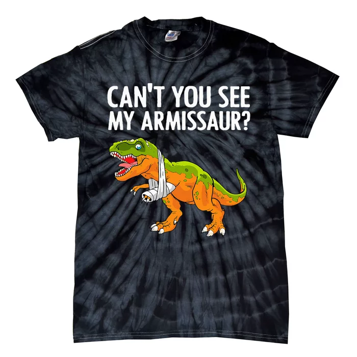 Dinosaur Broken Arm For Hand Wrist Injury Tie-Dye T-Shirt