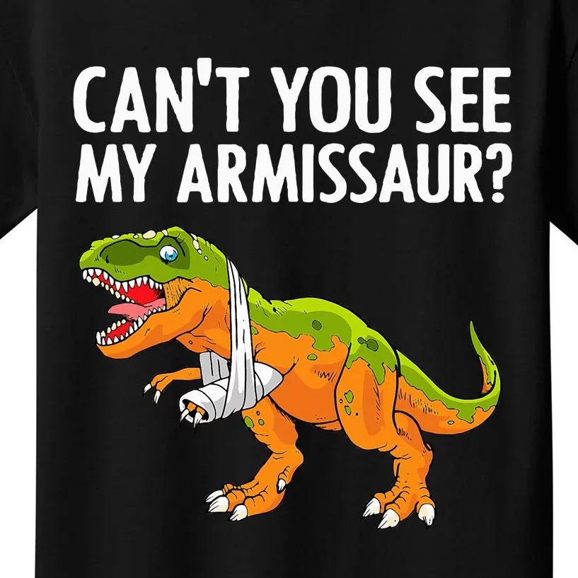 Dinosaur Broken Arm For Hand Wrist Injury Kids T-Shirt