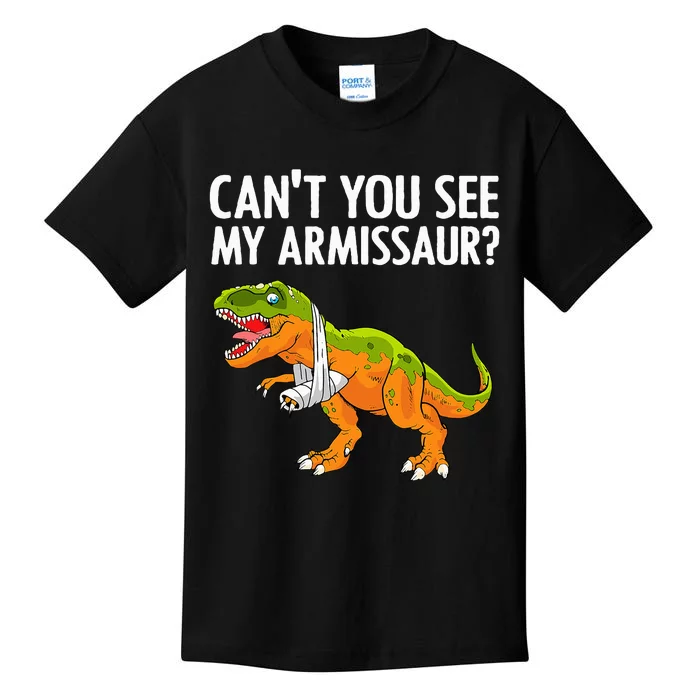 Dinosaur Broken Arm For Hand Wrist Injury Kids T-Shirt