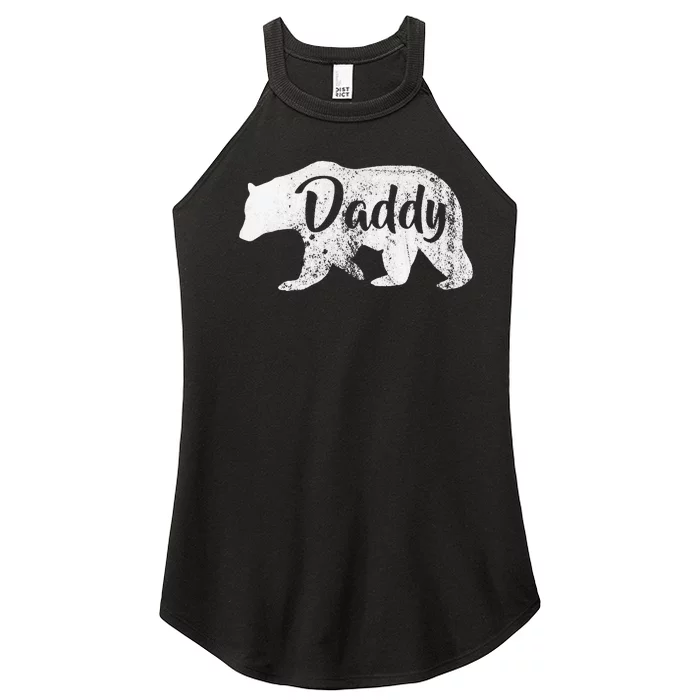 Daddy Bear Awesome Camping Women’s Perfect Tri Rocker Tank