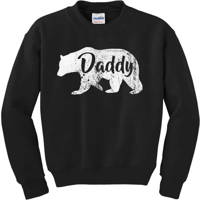 Daddy Bear Awesome Camping Kids Sweatshirt