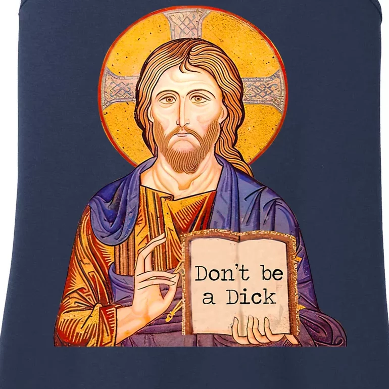 Don't Be A Dick Jesus Ladies Essential Tank