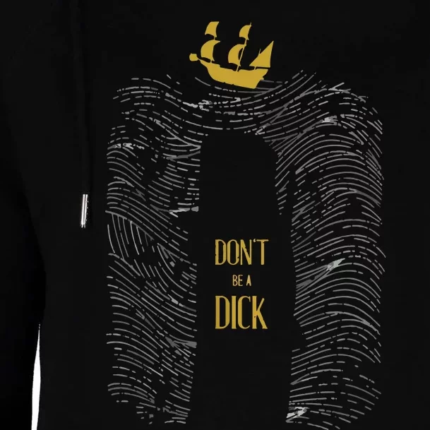 Don't Be A Dick The White Whale Shark Womens Funnel Neck Pullover Hood