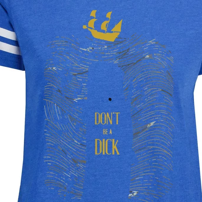 Don't Be A Dick The White Whale Shark Enza Ladies Jersey Football T-Shirt