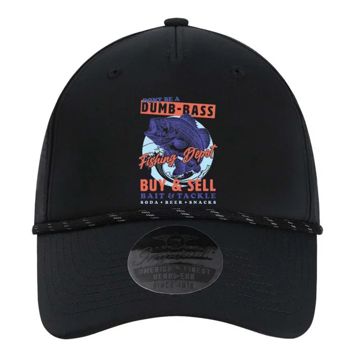 DonT Be A Dumb Bass Funny Dad Fishing Performance The Dyno Cap