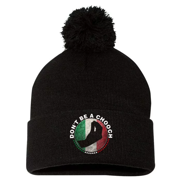 Dont Be A Chooch Italian Pom Pom 12in Knit Beanie