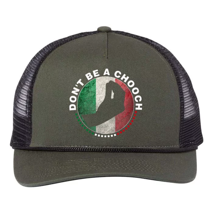 Dont Be A Chooch Italian Retro Rope Trucker Hat Cap