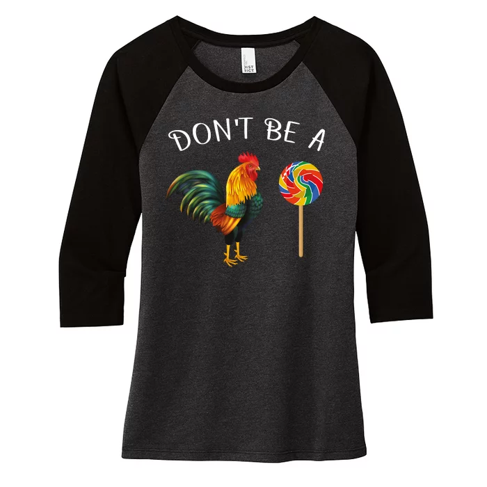 Dont Be A Sucker Women's Tri-Blend 3/4-Sleeve Raglan Shirt