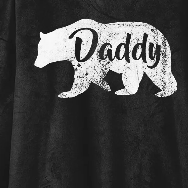 Daddy Bear Awesome Camping funny summer Hooded Wearable Blanket