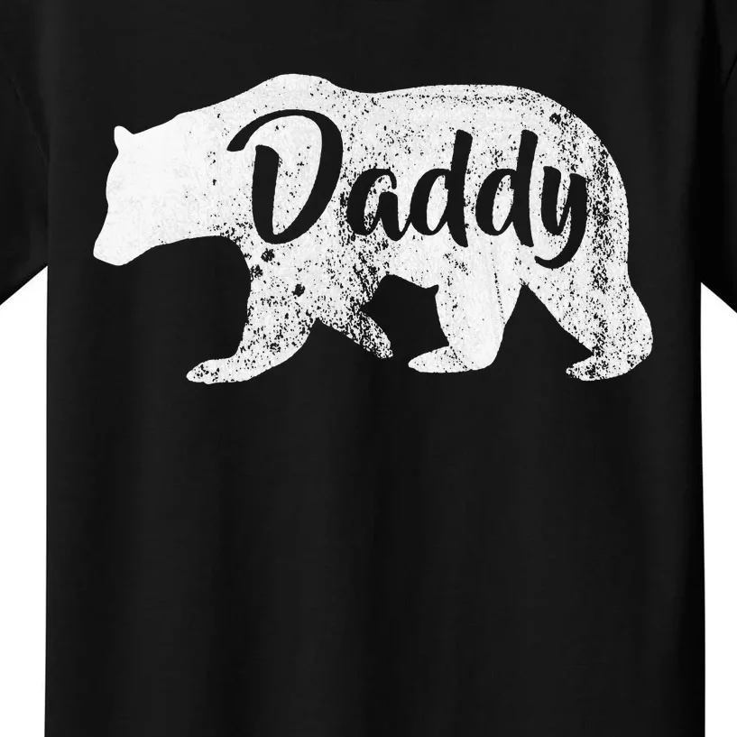 Daddy Bear Awesome Camping funny summer Kids T-Shirt