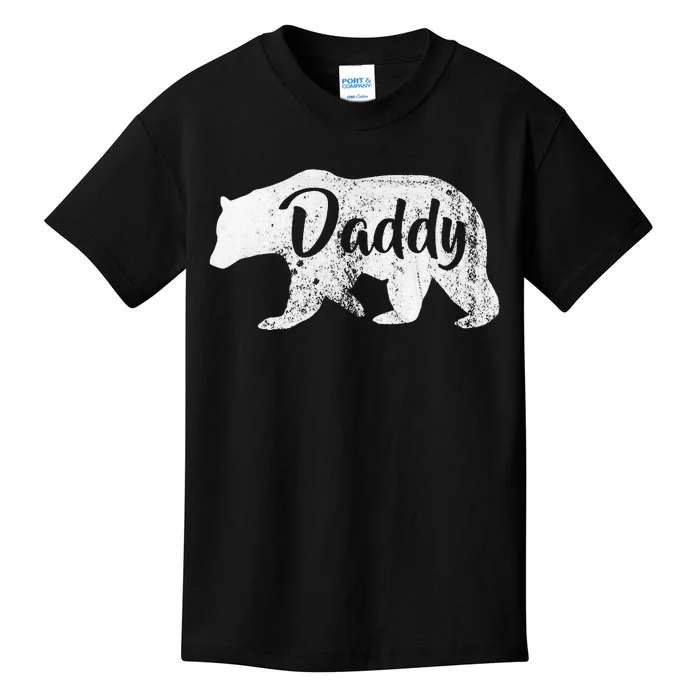 Daddy Bear Awesome Camping funny summer Kids T-Shirt