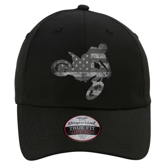 Dirt Bike American Flag Motocross Enduro The Original Performance Cap