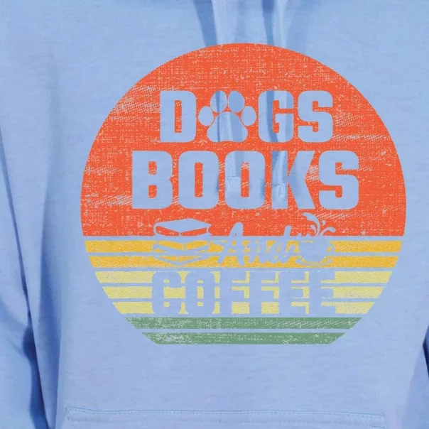 Dogs Books And Coffee Shirt Coffee Dogs Books Lovers Unisex Surf Hoodie